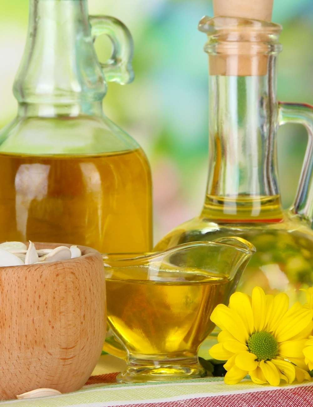 About Sunshine House of Wellness Naturopath Clinic & natural skincare with bottles and a yellow flower on a blurred natural background.